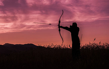 deer hunting with a bow