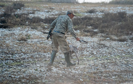 hunters go hunting in hunting boots