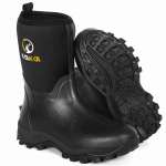 12 Inch Unisex Barn Boots Farm Boots, Waterproof Insulated Neoprene Rubber Boots For Cold Weather