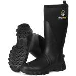 Tall Farm and Ranch Boots, Slip Resistant Rubber Work Boots For Farming Gardening Hunting Fishing