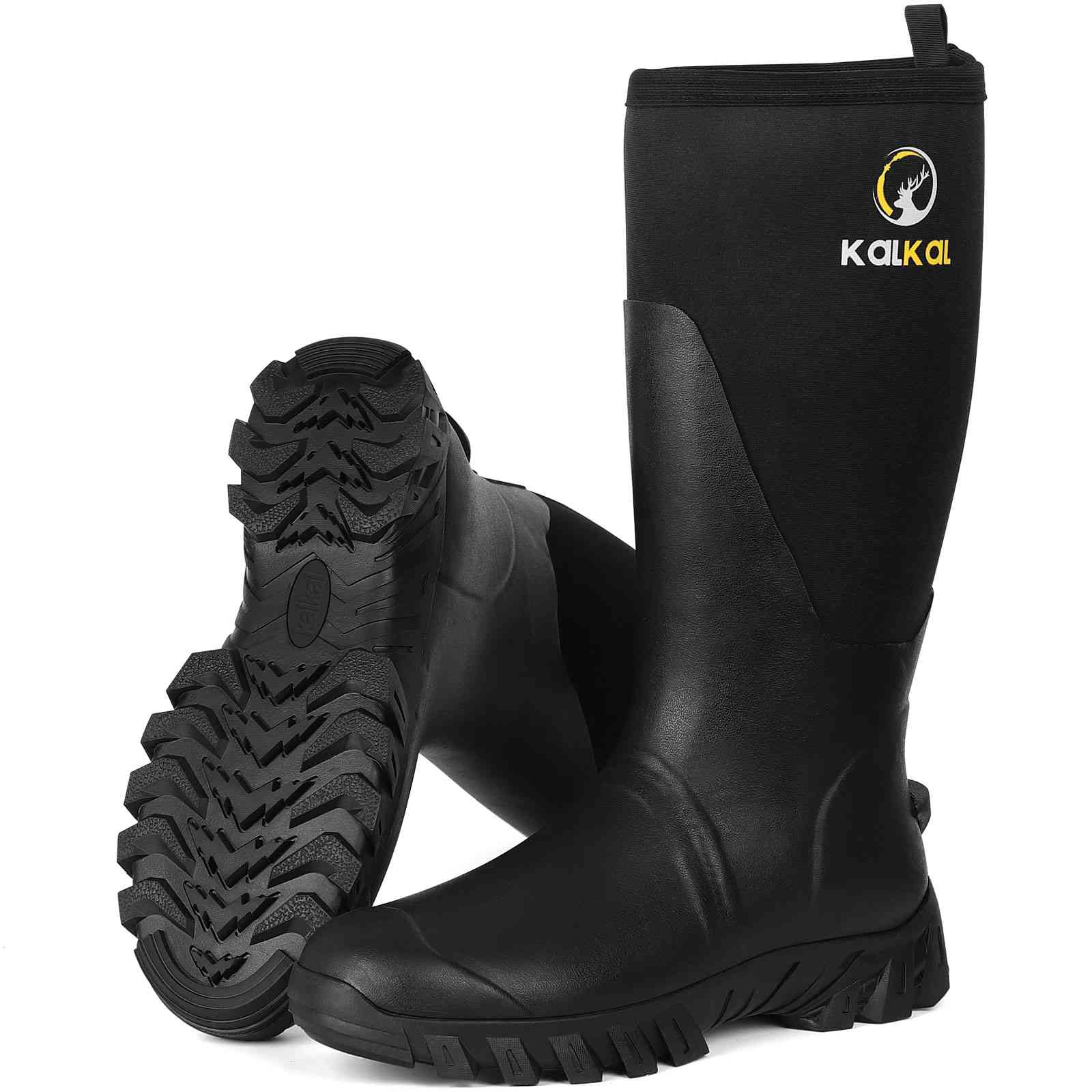 Kalkal Tall Black Farm Boots