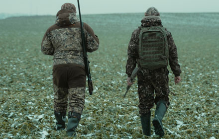 go hunting with hunting boots
