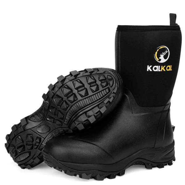 kalkal black garden boots.
