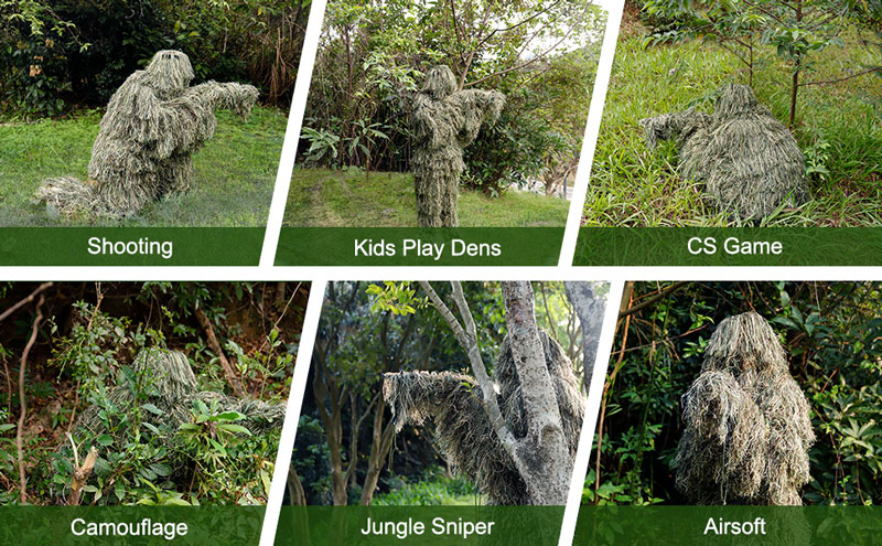 ghillie suit with a wide range of applications