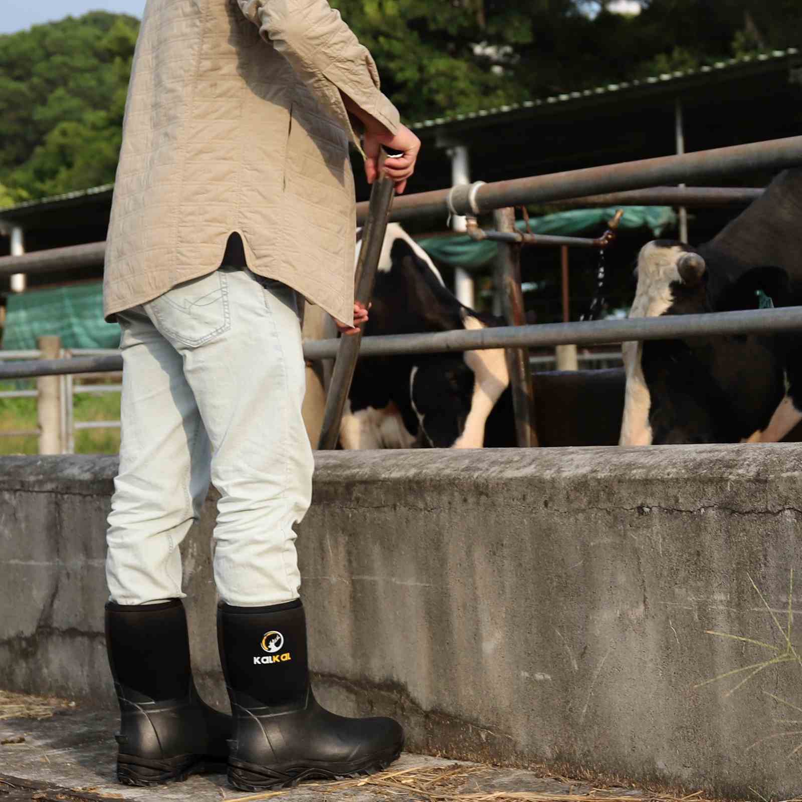kalkal rubber boots for farm and barn