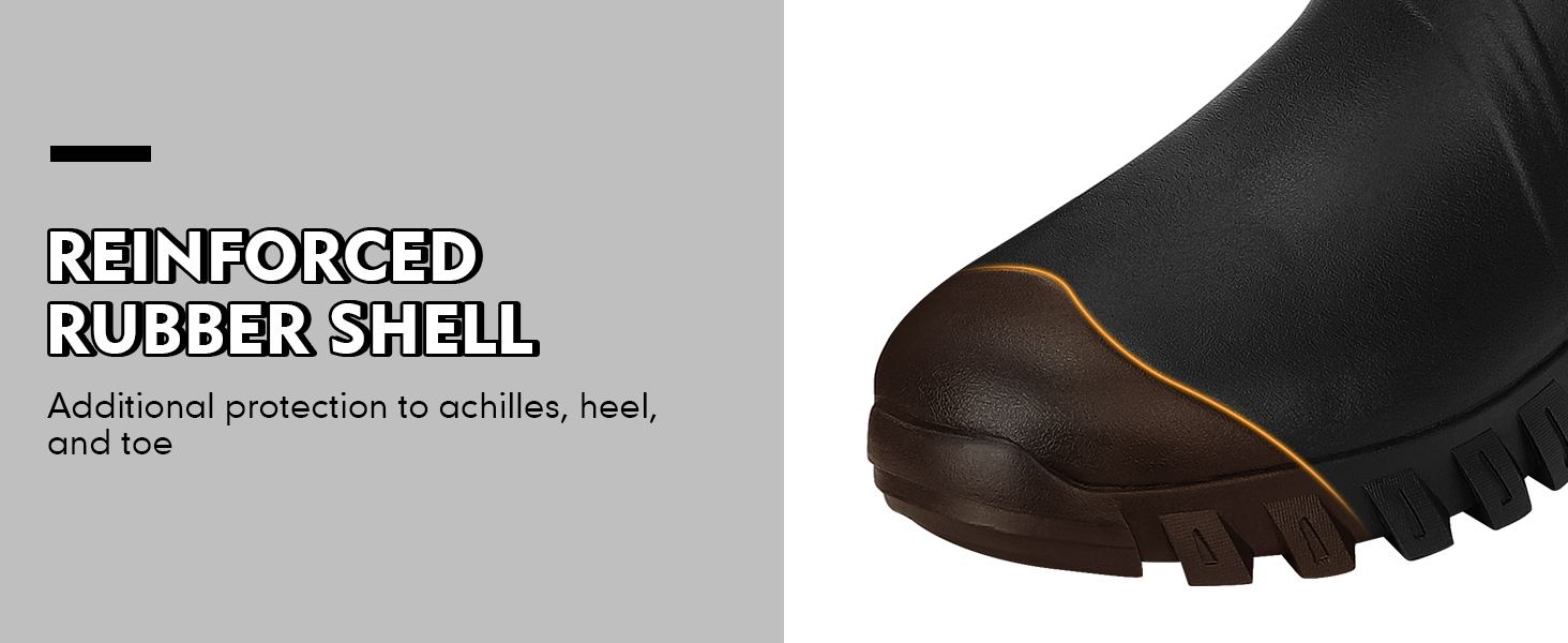 reinforced rubber shell on KalKal farm boots -kalk023
