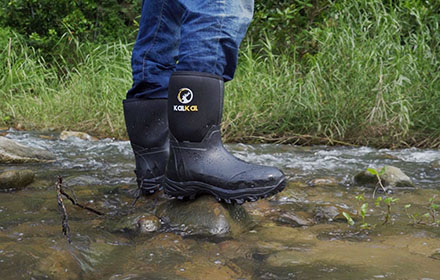 Kalkal waterproof outdoor rubber boots