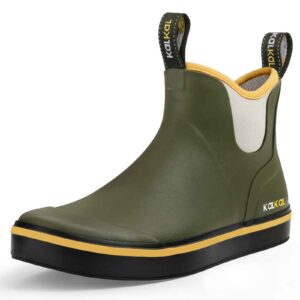 kalkal deck boots lime green color