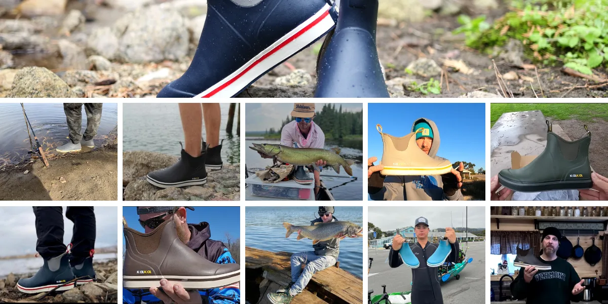 positive reviews from different influencers for Kalkal deck boots