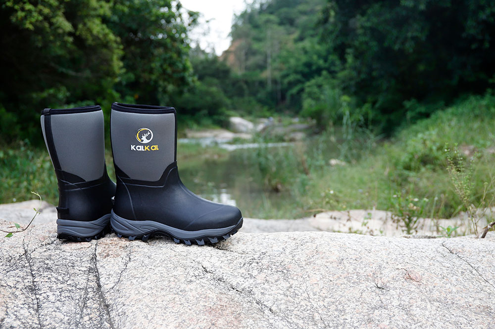 Kalkal durable rubber work boots