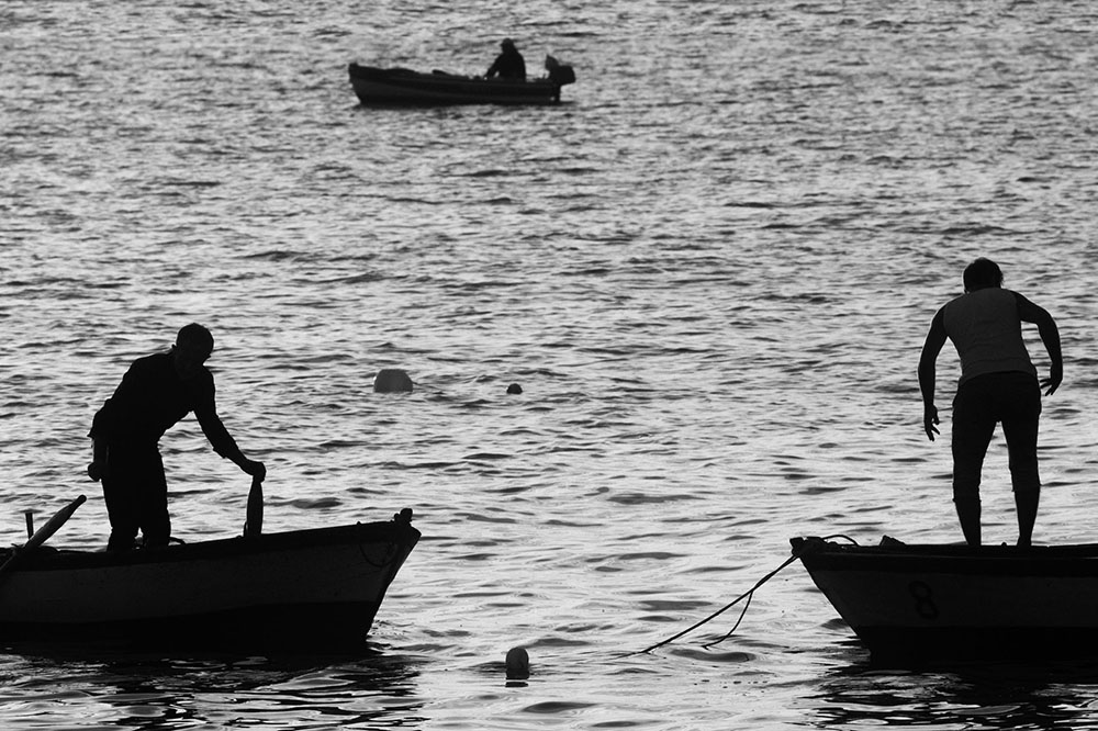 fishing on the water