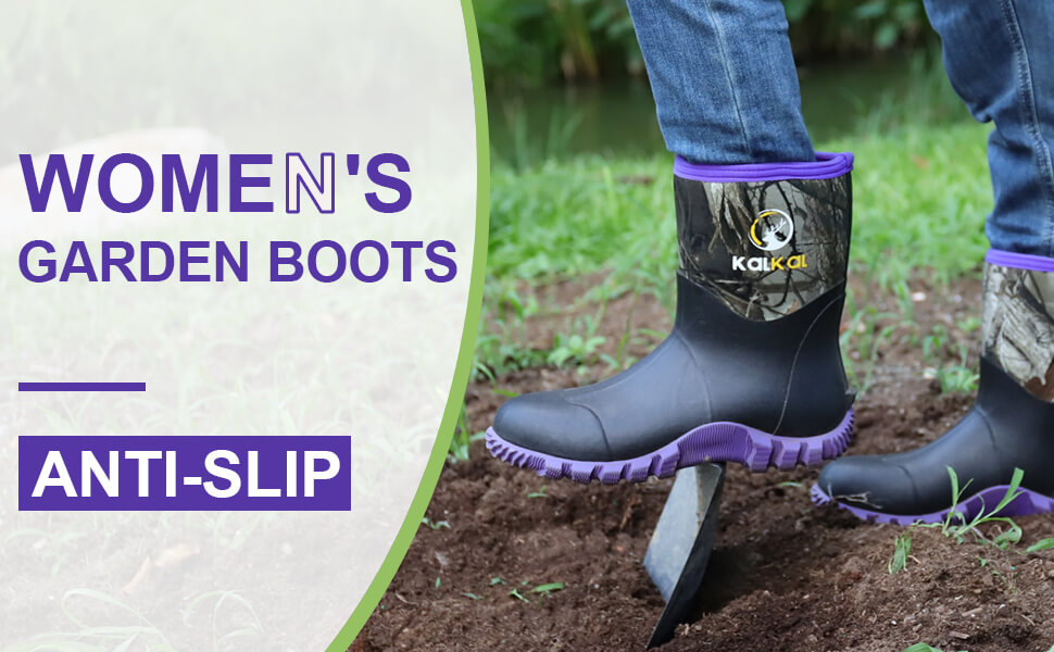 anti-slip rubber boots for garden