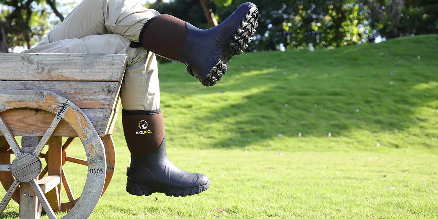 kalkal mid calf farm boots