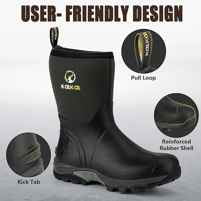 calf height farm boots features calf height farm boots with user-friendly features
