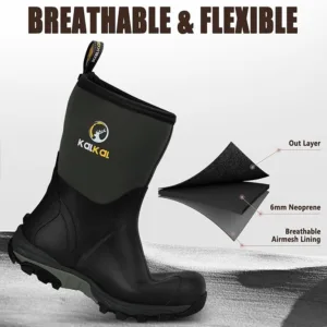 farm boots breathable lining, suitable for all season wear