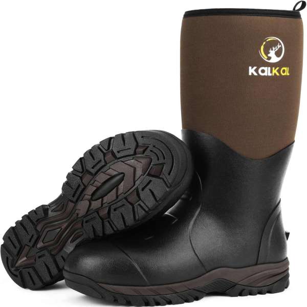 kalkal steel shank farm boots - kalk012 brown