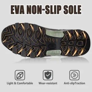 non-slip rubber farm work boots