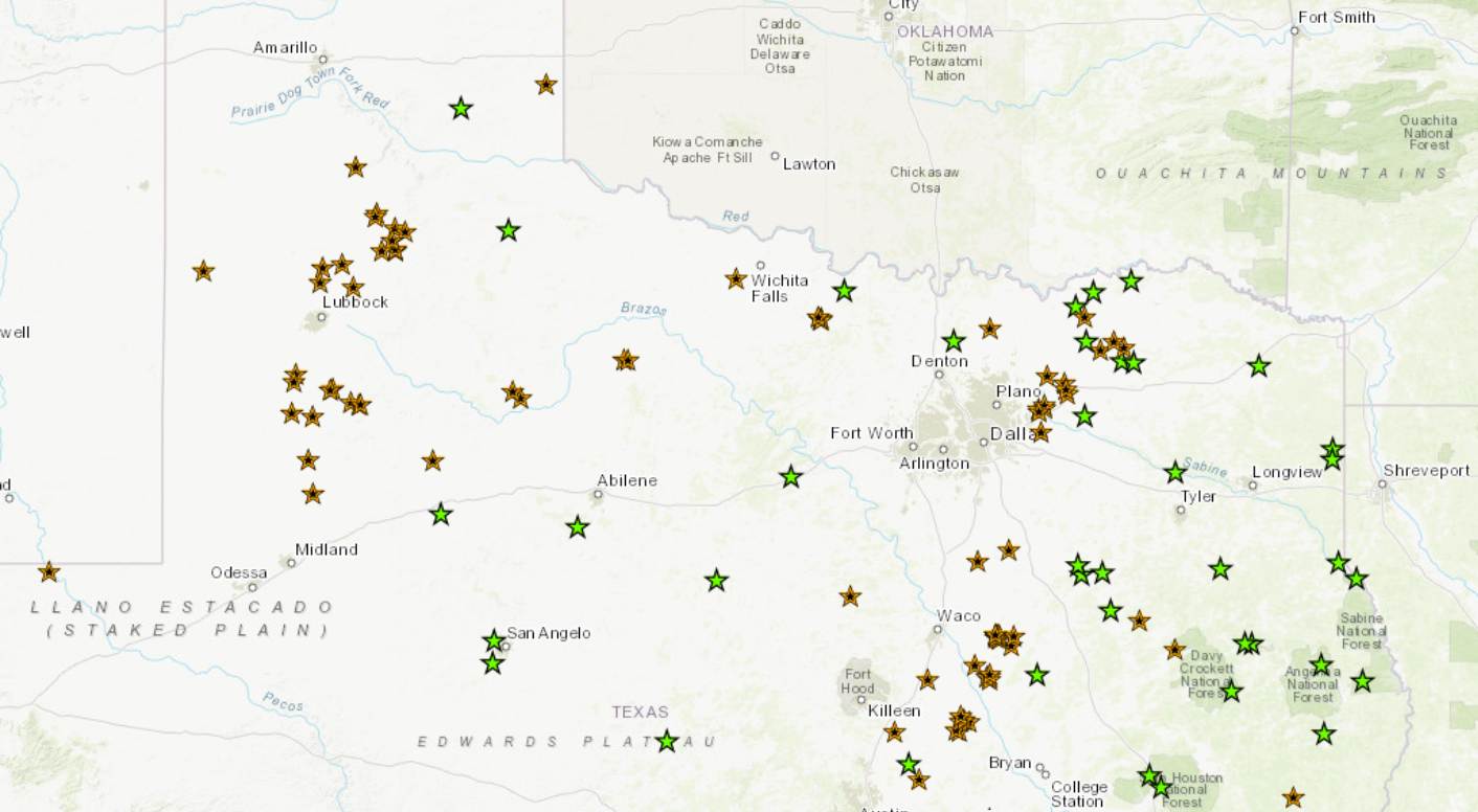 Texas public hunting land map