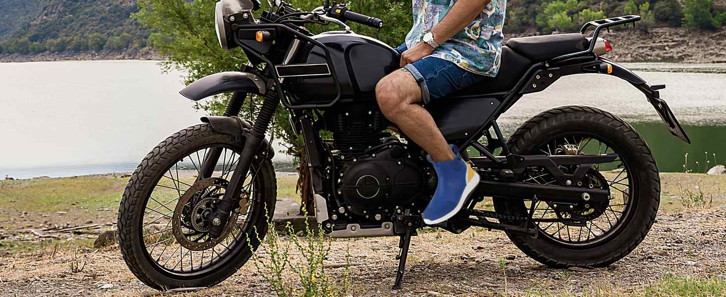 kalkal ankle deck boots for motorcycle riding