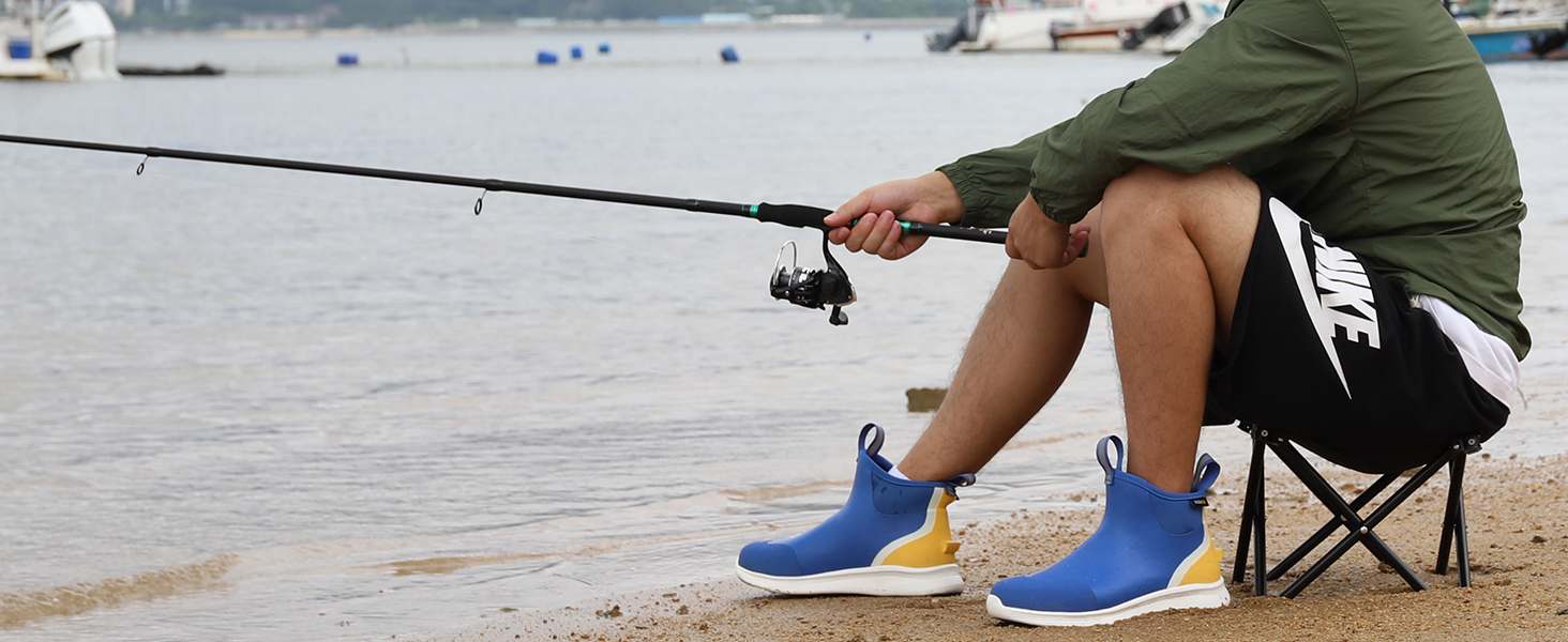 kalkal ankle rain boots for fishing