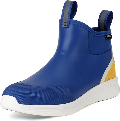 kalkal mens ankle deck boots