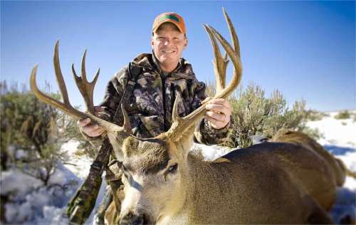 a hunter successfully harvested a deer during deer season