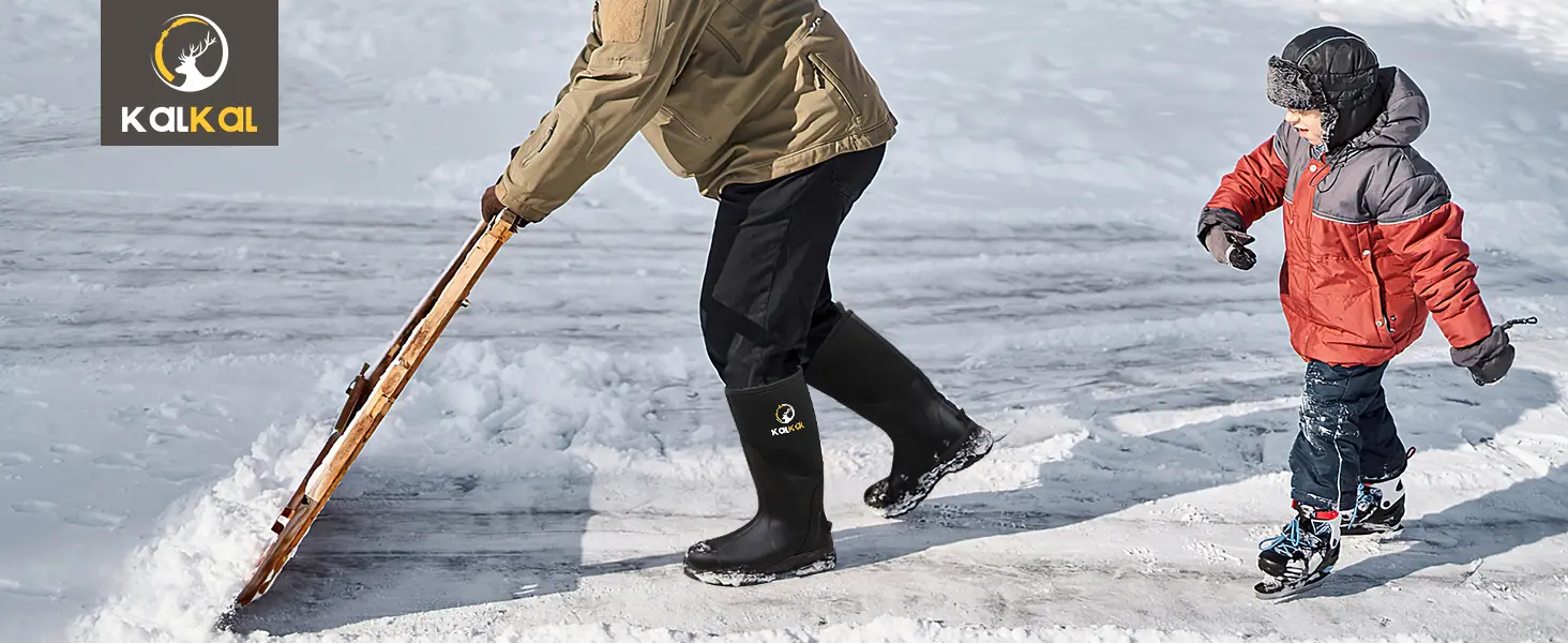 tall insulated rubber boots for winter