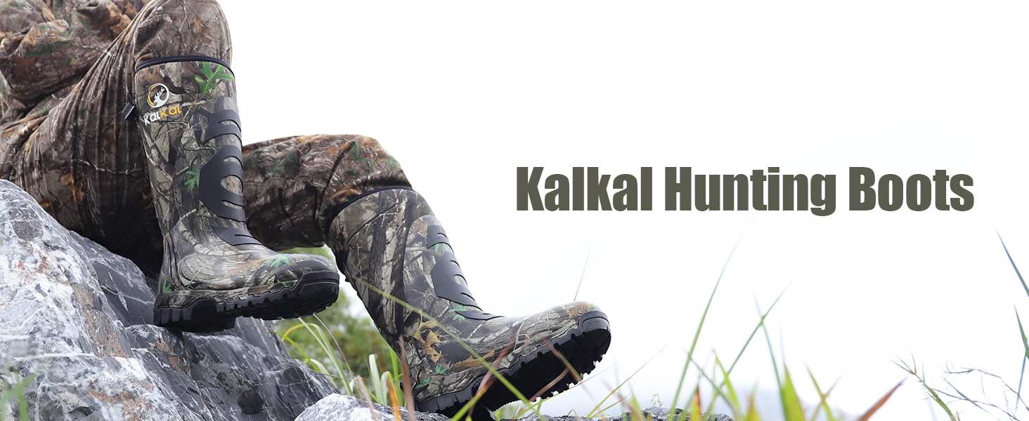 kalkal rubber hunting boot for men