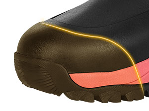 reinforced rubber shell on kalkal hunting boots