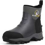 Kalkal Ankle Rubber Rain Boots, Waterproof Insulated Commuter Boots For Working, Hiking, Dog Walking