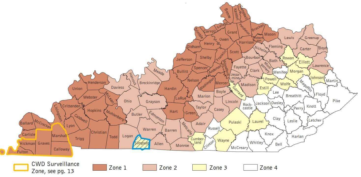 deer hunting zones in Kentucky