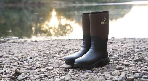 blooming on rubber boots