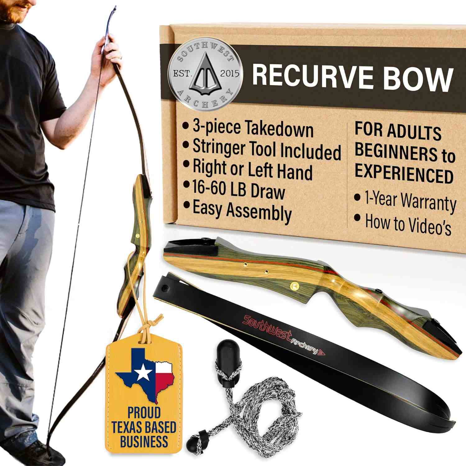 Southwest Archery Takedown Recurve Bow