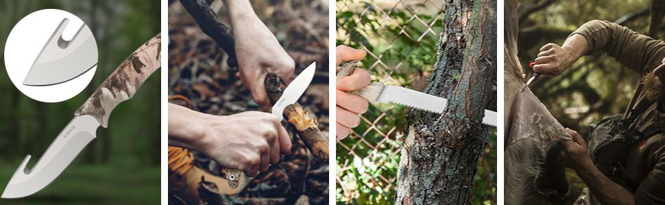 kalkal fixed blade hunting knife