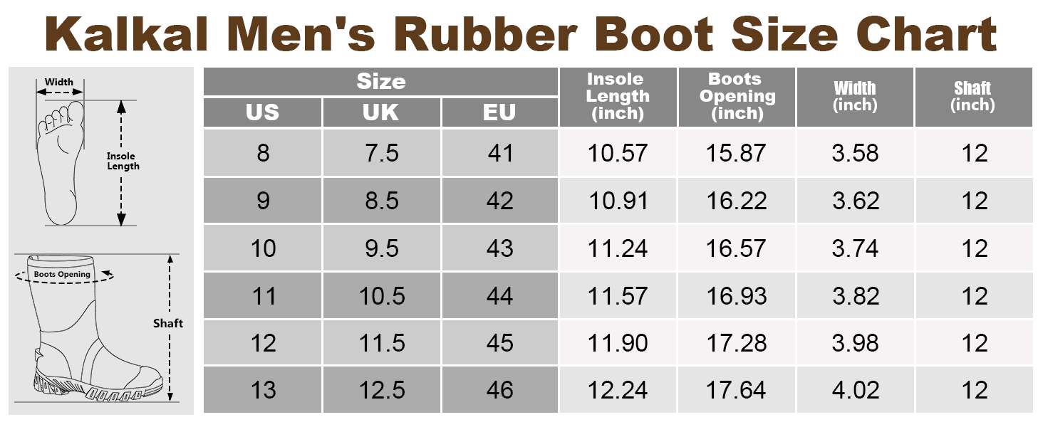 Kalkal Size Chart