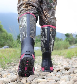 pink women hunting boots - kalkal boots