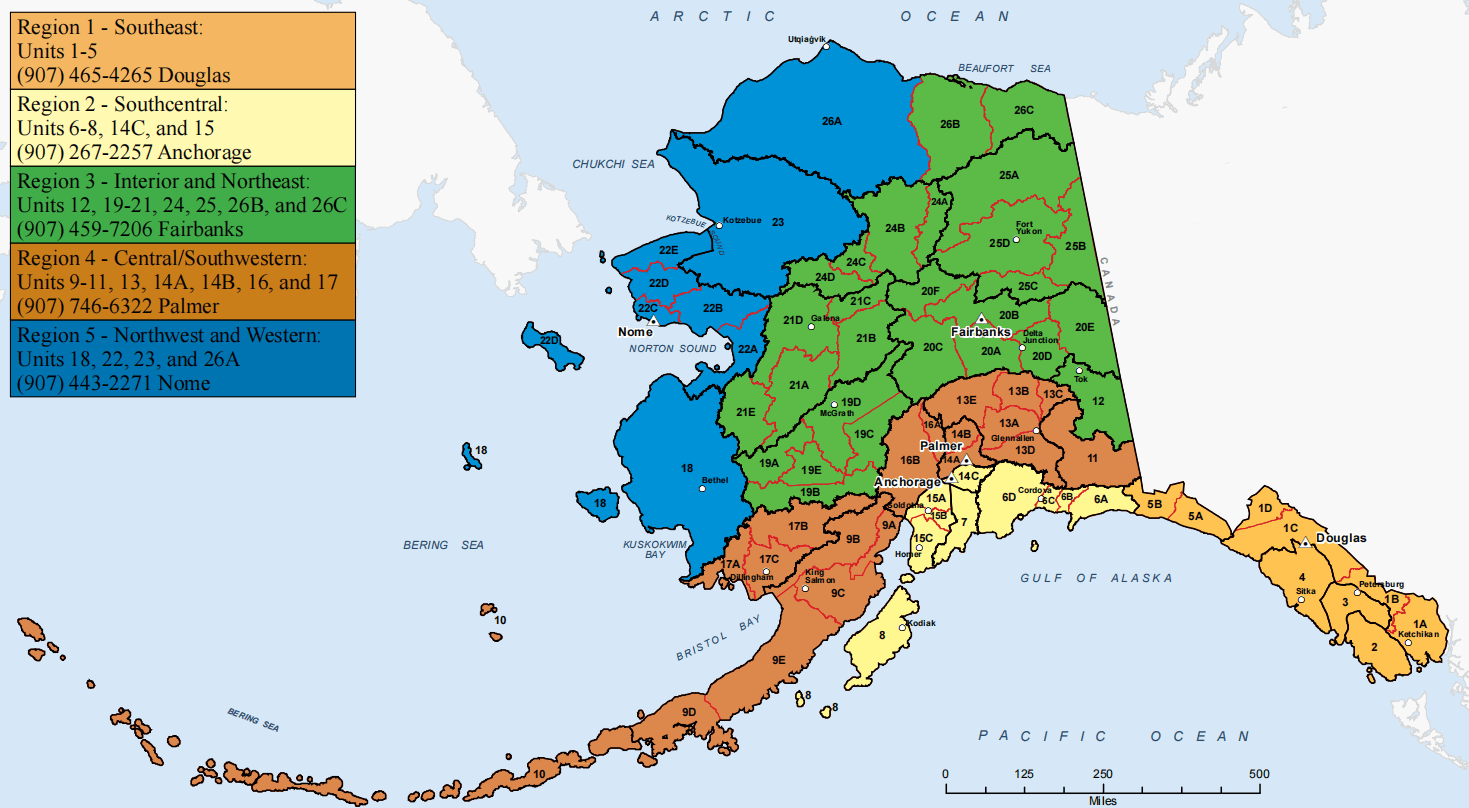 Alaska Hunting Unit Map