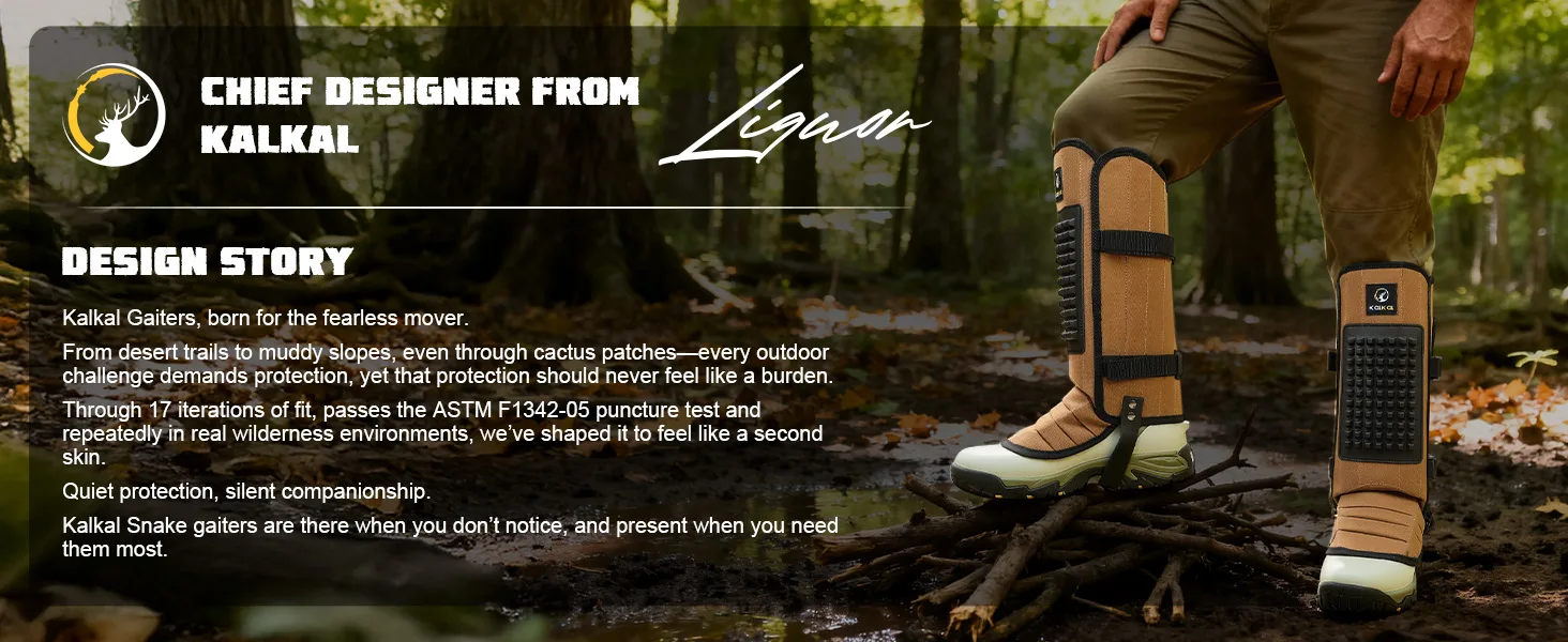 Kalkal design store for snake gaiters - model Kalk035