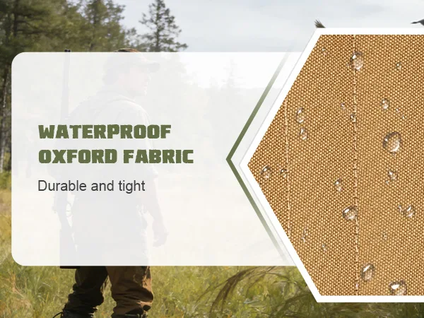 Waterproof Oxford fabric snake gaiters for reliable snake protection, and resistant to water in the outdoors
