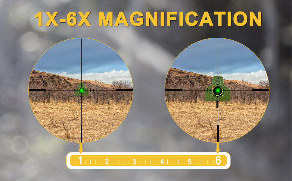 1-6X rifle scope