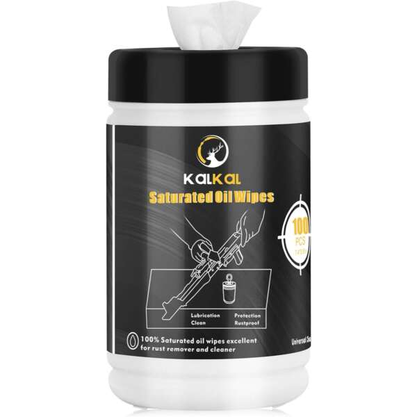 Disposable gun oil wipes