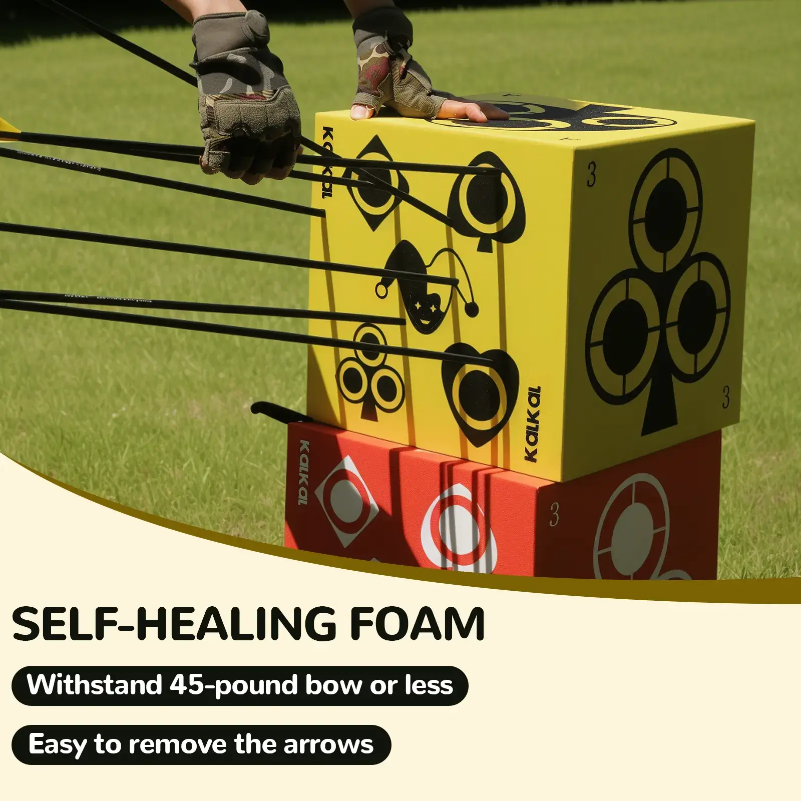self-healing foam target self-healing foam target for long-lasting use and easy pull