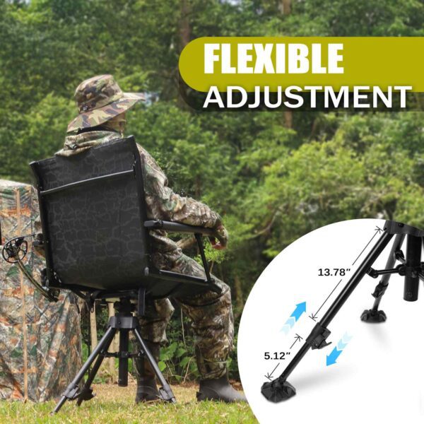 adjustable leg hunting chair