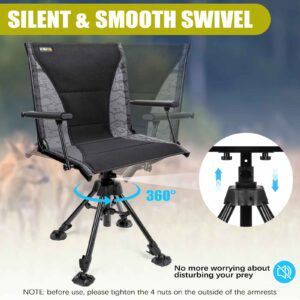 swivel hunting chair adjustable height