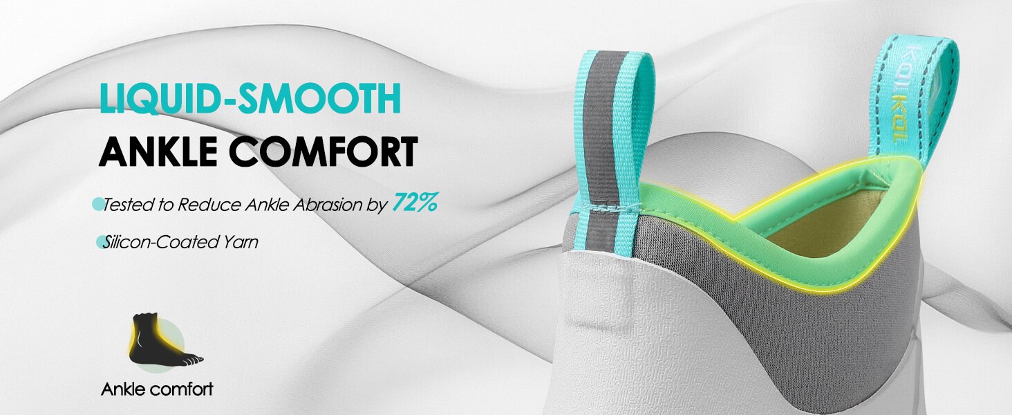 feel comfortable all day while wearing the deck boots with ankle friendly opening design