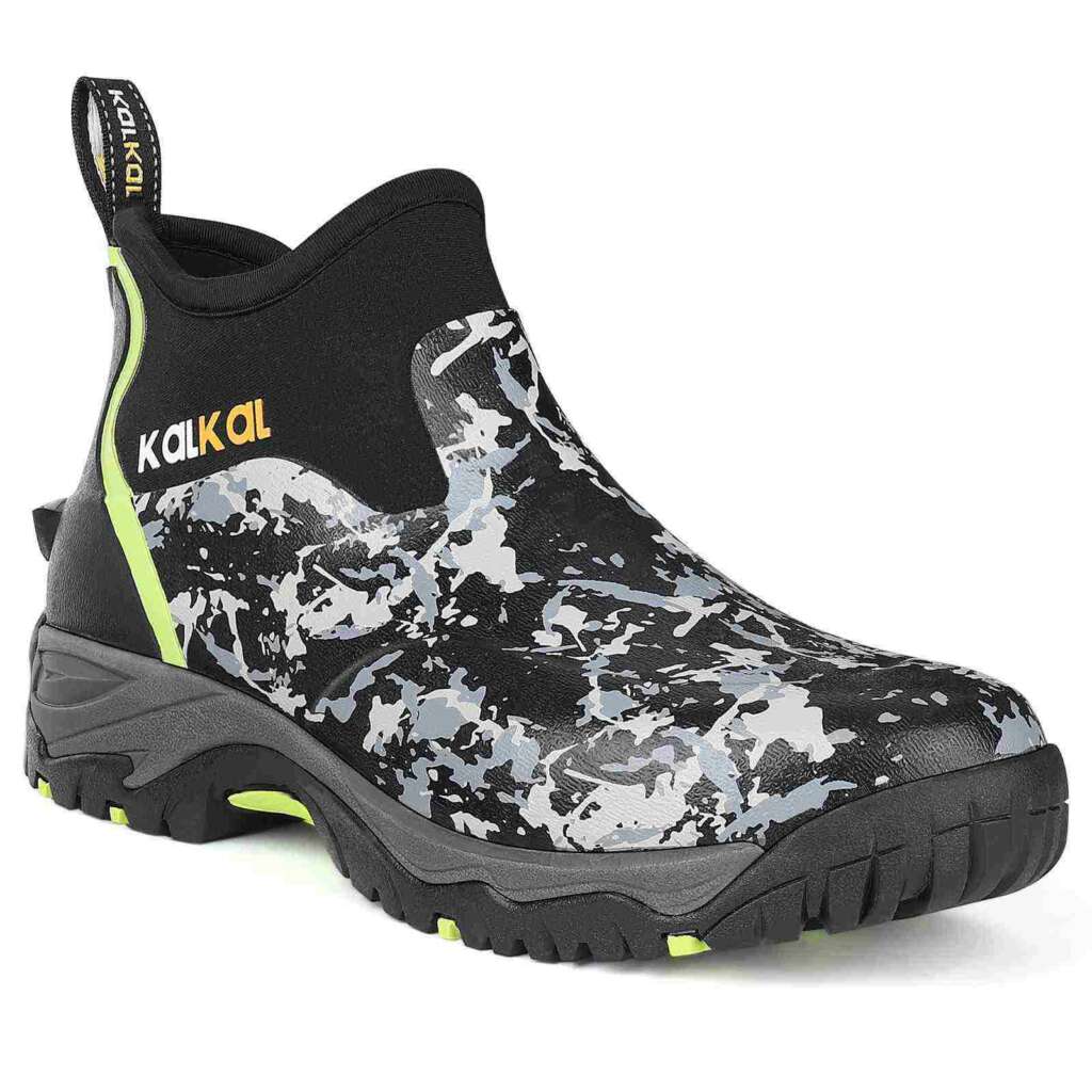 Short Ruber Bots Safety&Steel Toe Rubber Work Boots For Men - Kalkal