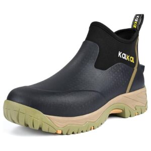men's sport rubber boots with comfortable sole