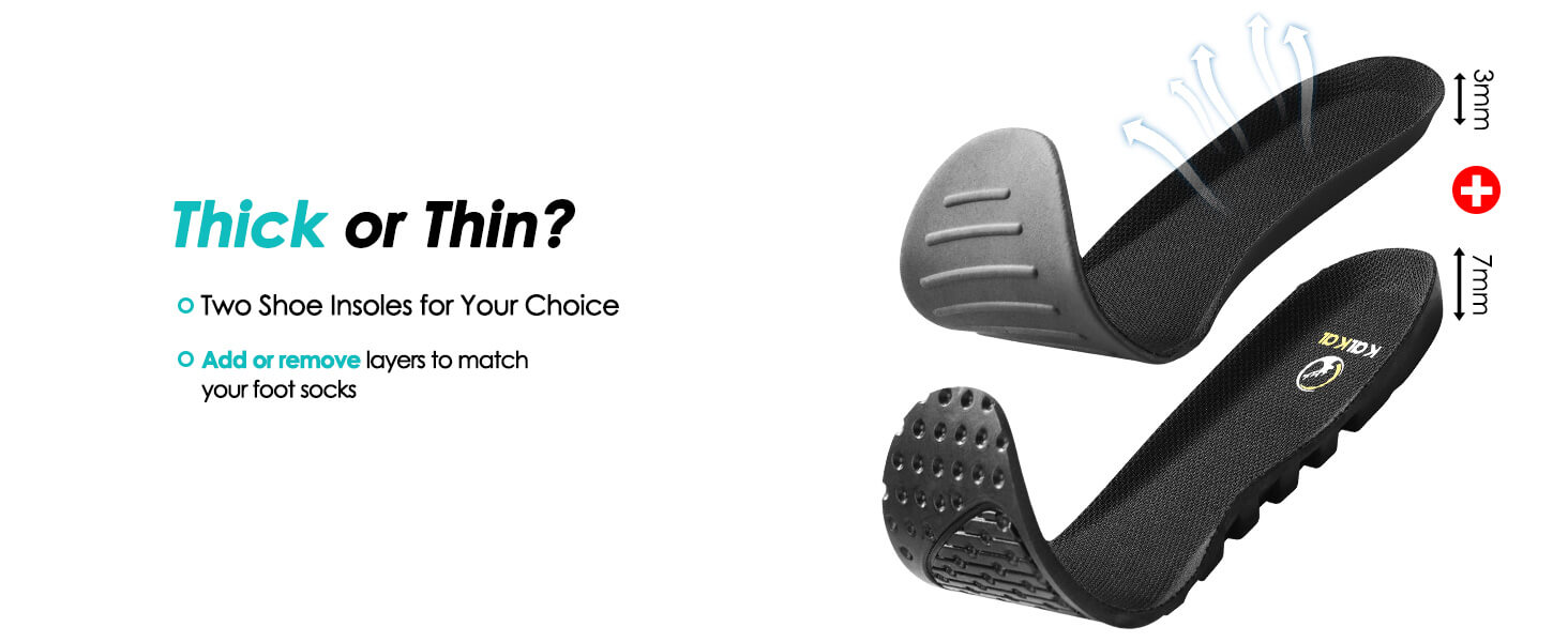The deck boots come with two different insoles for customizable fits