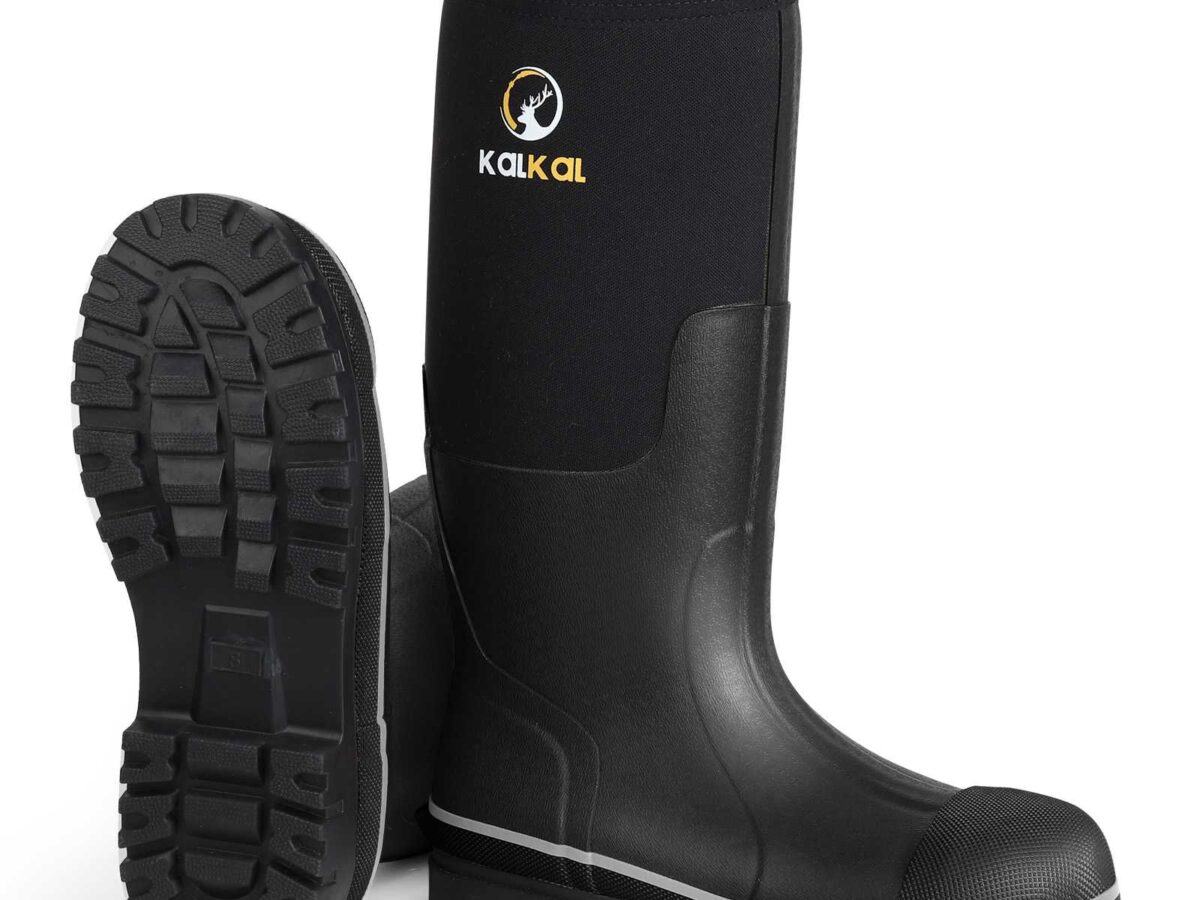 Composite Toe Rubber Boots Waterproof Wide Toe Box Kalkal
