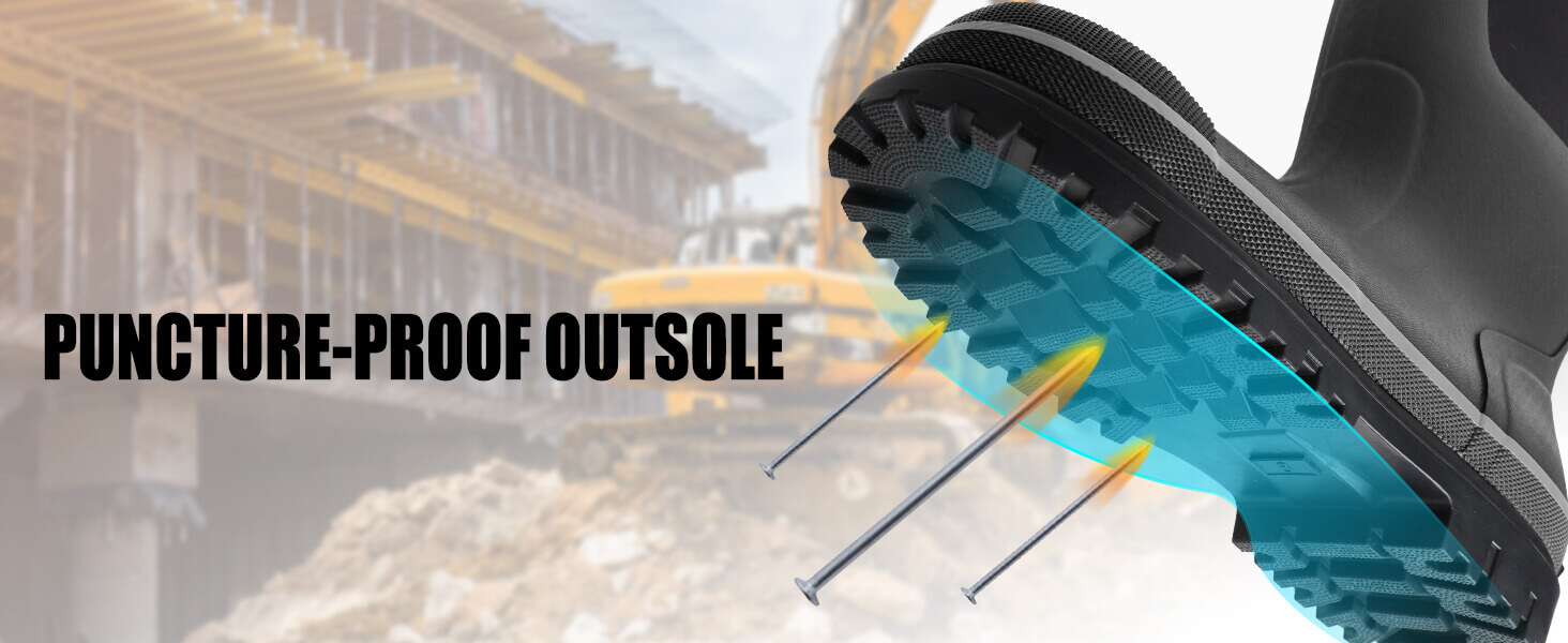 kalkal work boots with puncture-proof outsoles